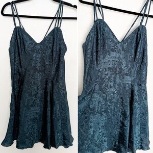 Vintage Victoria's Secret Gold Label Paisley Silky Slip Dress Nightie